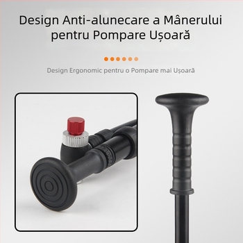 DRCKHROS pompă mică din aliaj de aluminiu pentru biciclete de drum