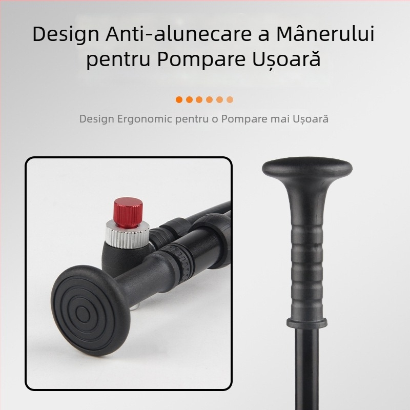 DRCKHROS pompă mică din aliaj de aluminiu pentru biciclete de drum