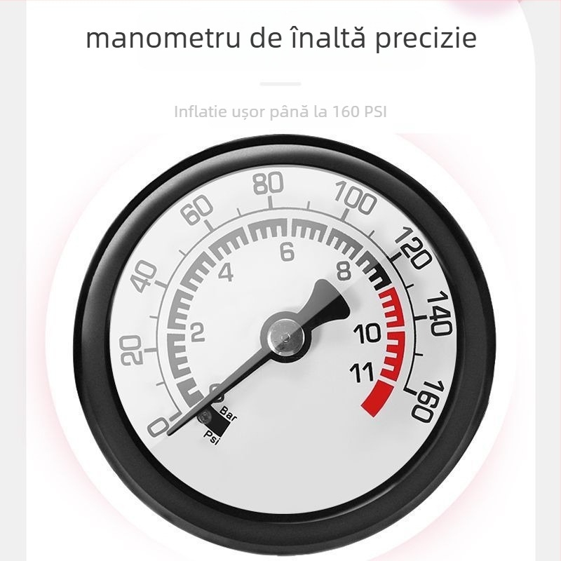 Pompa manuală de umflat pentru bicicletă și baschet – utilizare casnică, compatibilitate universală