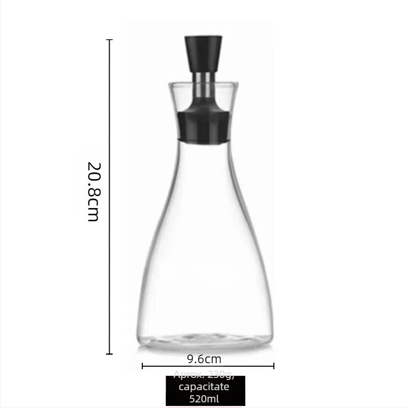 Xiangyun ruiqi Recipient pentru ulei din sticlă borosilikată - fără plumb, etanș la scurgeri, design modern