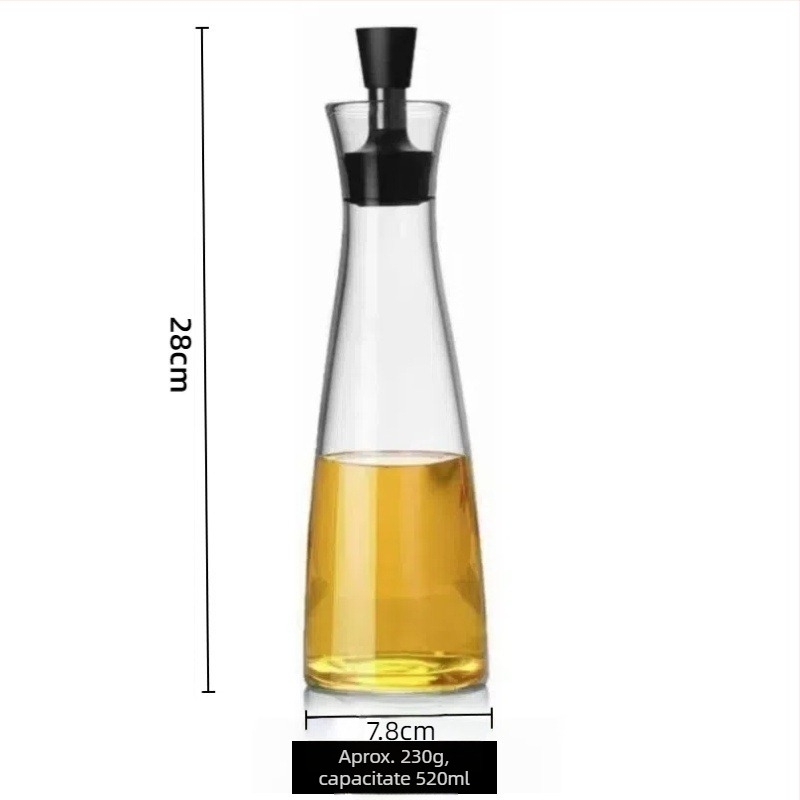 Xiangyun ruiqi Recipient pentru ulei din sticlă borosilikată - fără plumb, etanș la scurgeri, design modern
