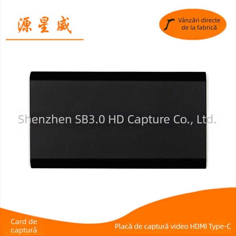 Card de captură video USB 3.0 HDMI, model UHV30, 1080P60, USB-C