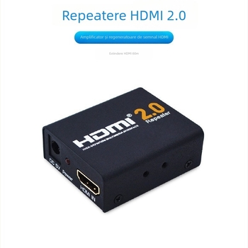 Repetor HDMI 2.0 și amplificator de semnal (extensie de 60 m, conectori femelă-la-femelă)