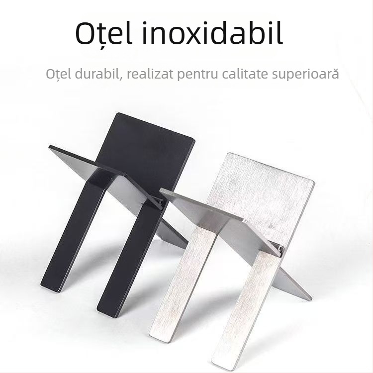 Suport pentru trabucuri din oțel inoxidabil, portabil, pliabil, lucrat manual, personalizabil, stil simplu-lux