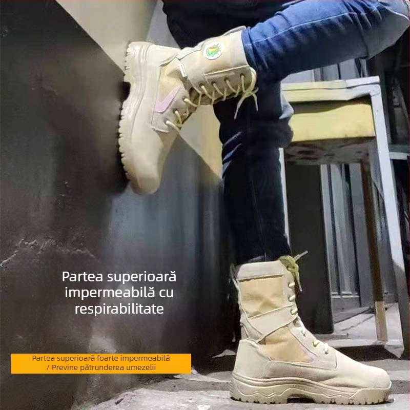 Cizme de pompieri forestiere, cizme de intervenție rezistente la foc, antișoc și perforare, rezistente la uzură, încălțăminte de salvare