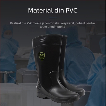 Cizme alimentare SC-11-99, PVC, rezistente la ulei, la acizi și la alcalii, brand Exsafety/Junyu