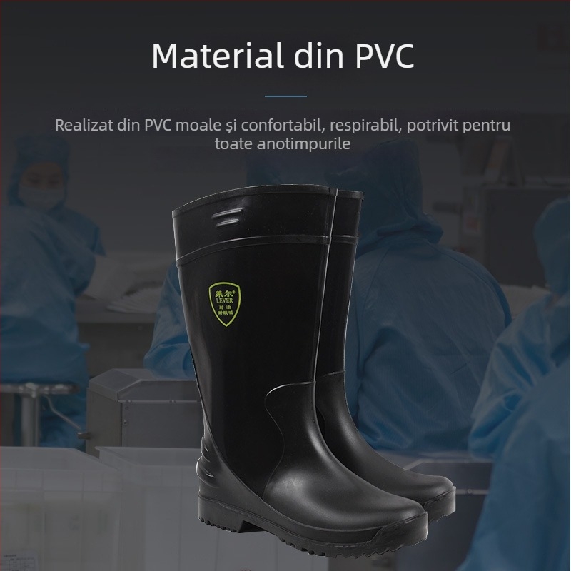 Cizme alimentare SC-11-99, PVC, rezistente la ulei, la acizi și la alcalii, brand Exsafety/Junyu
