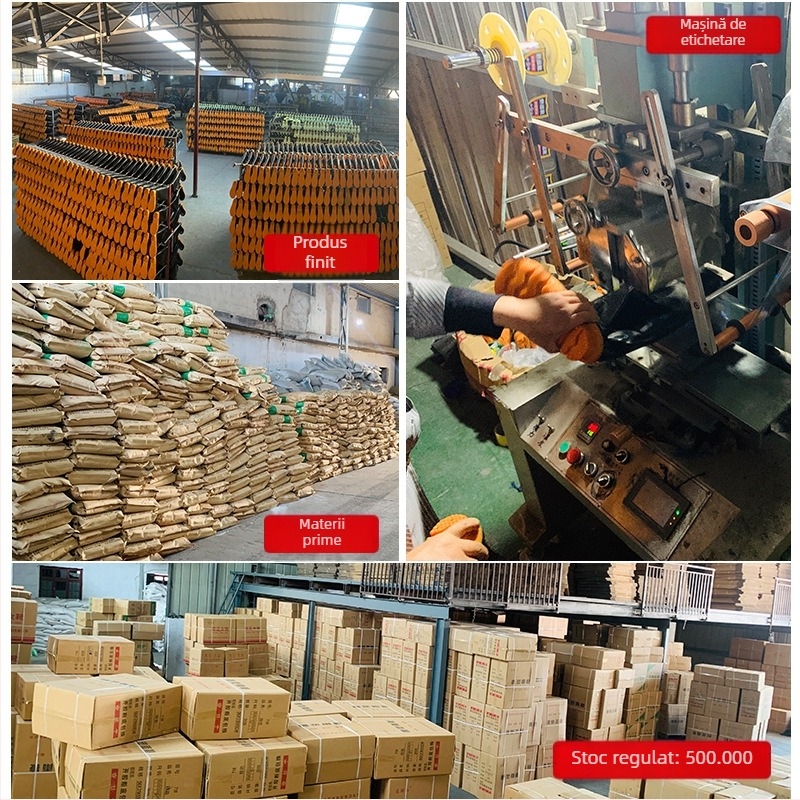 Ghete de ploaie pentru industria alimentară, gambă înaltă, PVC, talpă din tendon de vițel, antiaderente, branț textile