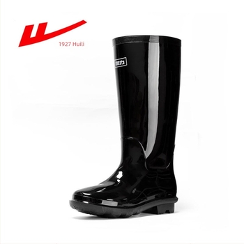 Cizme de ploaie PVC înalte, antiderapante și rezistente la uzură, cu design mid-calf (Origin Shanghai; Brand Back force; Material PVC)