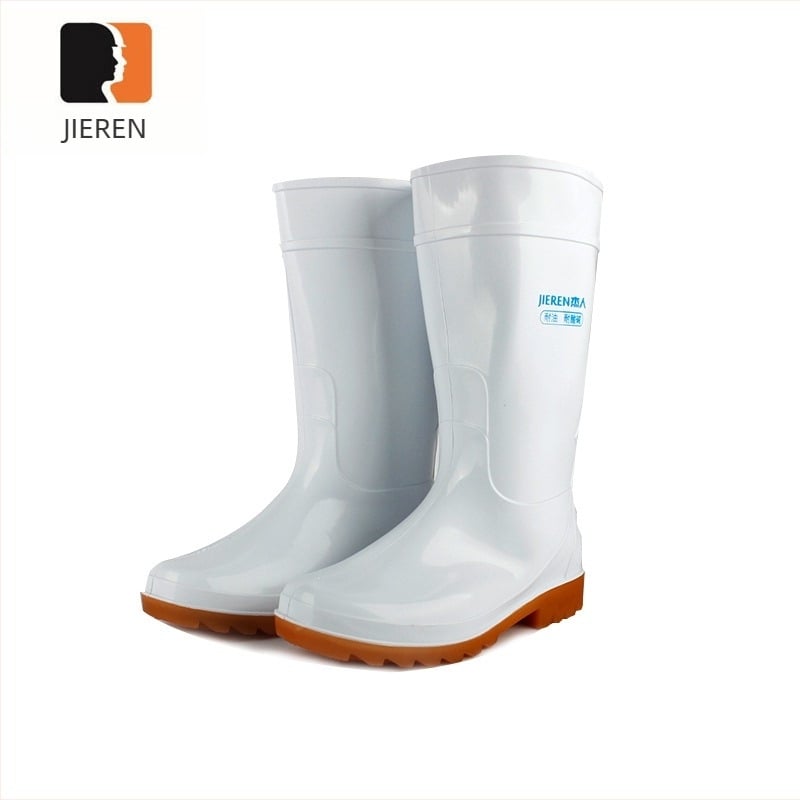 Jayren cizme sanitare din PVC, antiderapante, rezistente la acizi și la baze, interior din fibre sintetice absorbante, uscare rapidă; pentru producția de alimente și aplicații chimice