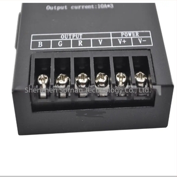Amplificator semnal pentru bandă LED, carcasă metalică 30A, control PWM, 5-24V, rază de control 25 m, IP20