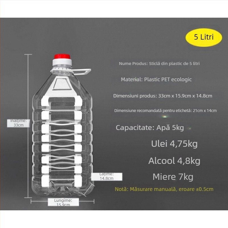 Recipient din plastic pentru ulei, capac, marca 88, deschidere și închidere automată, stil chinezesc, calitate superioară