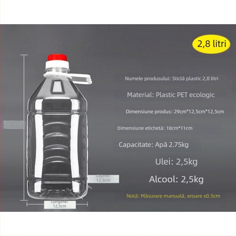 Recipient din plastic pentru ulei, capac, marca 88, deschidere și închidere automată, stil chinezesc, calitate superioară