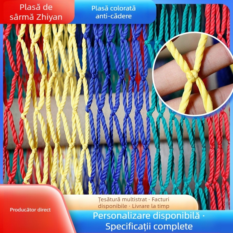 Plasă de protecție din nylon pentru scări – utilizare în exterior, pentru copii, protecție anti-cădere