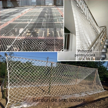 Plasă de protecție pentru șantier din nailon, ignifugă, anti-cădere