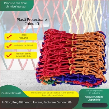 Plasă de siguranță pentru scări și balcon — anti-cădere, plasă din nailon pentru cățărat, decorativă pentru copii, personalizabilă