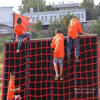 Plasă de cățărare din nailon, extensibilă, pentru copii – gardă de protecție anti-cădere pentru cățărări în aer liber