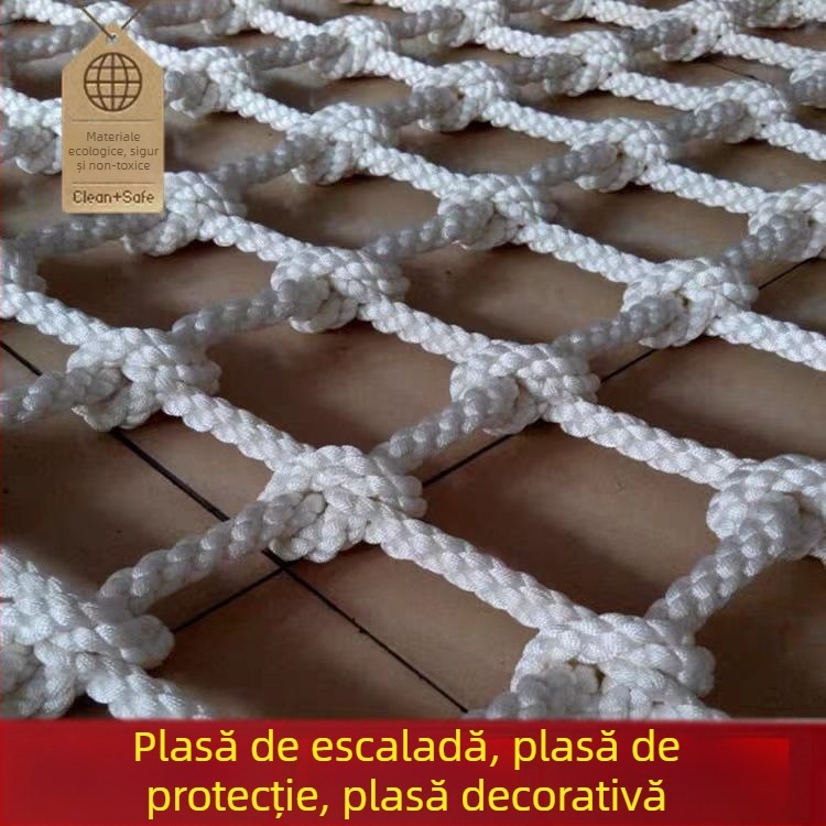 Plasă de cățărare din nailon, extensibilă, pentru copii – gardă de protecție anti-cădere pentru cățărări în aer liber