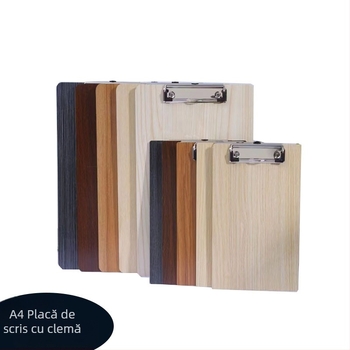 Clipboard din lemn A4/A5 cu clemă – pentru birou și școală, grosime a plăcii personalizabilă și lățimea plăcii de susținere