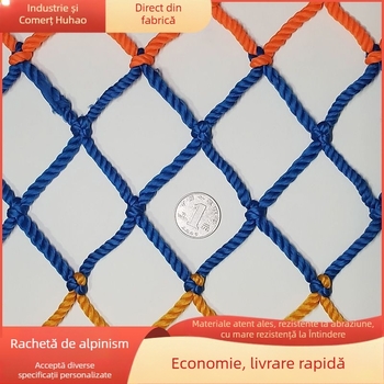 Reţea de căţărare pentru copii – spațiu de joacă mare, rețea de cățărare multifuncțională cu cușcă de antrenament pentru dezvoltare fizică, exterior, plasă din nailon