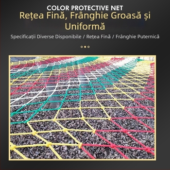 Plasă de protecție pentru balcon cu plasă în noduri și fără noduri, poliester de înaltă rezistență, siguranță și decor exterior, personalizare la cerere