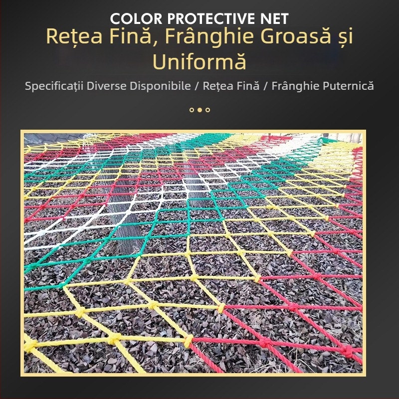 Plasă de protecție pentru balcon cu plasă în noduri și fără noduri, poliester de înaltă rezistență, siguranță și decor exterior, personalizare la cerere