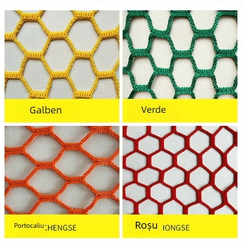 Plasă colorată fără noduri pentru copii, plasă de cățărare protecție, gard exterior, plasă cu temă junglă magică, anti-cădere