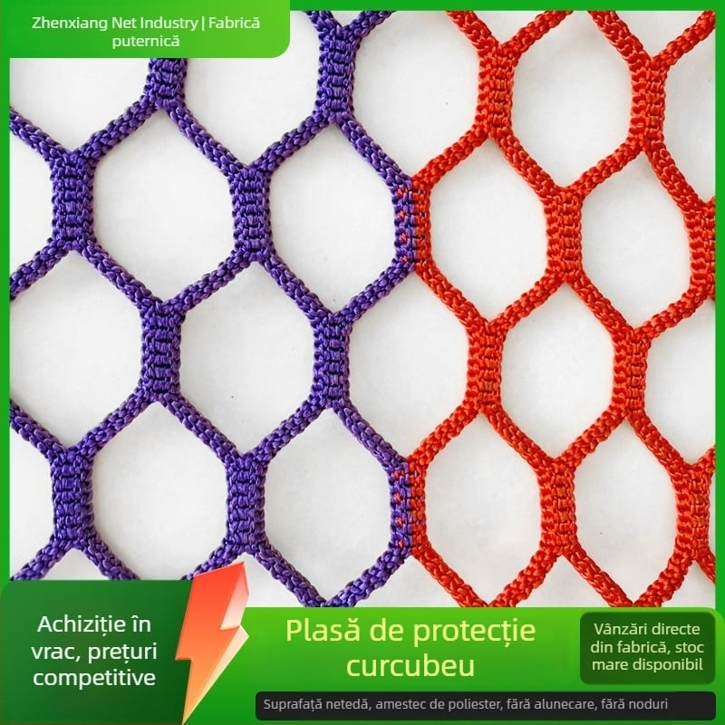 Plasă colorată fără noduri pentru copii, plasă de cățărare protecție, gard exterior, plasă cu temă junglă magică, anti-cădere