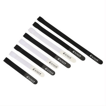 Legătură Velcro pentru cabluri, din amestec nylon-poliester, pentru gestionarea și legarea cablurilor, utilizare industrială. Brand: Super hook.