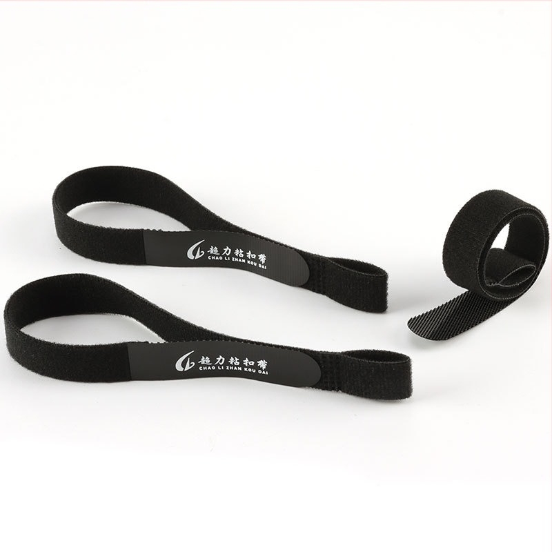 Legătură Velcro pentru cabluri, din amestec nylon-poliester, pentru gestionarea și legarea cablurilor, utilizare industrială. Brand: Super hook.