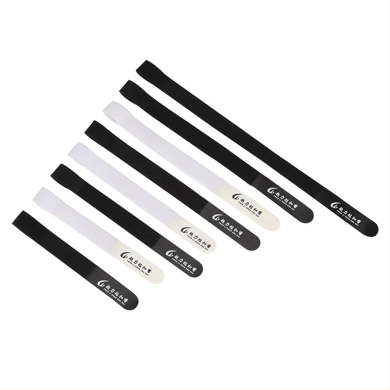 Legătură Velcro pentru cabluri, din amestec nylon-poliester, pentru gestionarea și legarea cablurilor, utilizare industrială. Brand: Super hook.