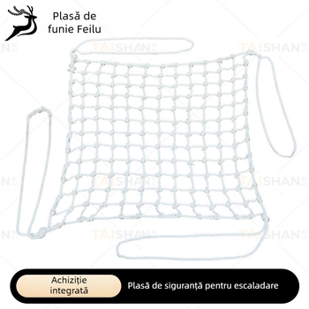 Plasă de siguranță pentru șantier – ignifugă, protecție împotriva căderilor, plasă din sfoară de nailon, gardă pentru scară, protecție la cățărare