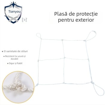 Plasă de siguranță pentru treceri de linii electrice și lucrări feroviare – origine Jiangsu, cod de produs Outdoor Safety Net, scop: protecție