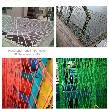 Rețea de cățărare pentru copii, exterior, cu protecție anti-cădere, pentru locuri de joacă, plasă din nailon, model 0212