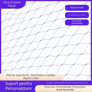 Plasă de protecție anti-cadere pentru balcoane, pante la margine și șantiere — personalizabilă prin telefon