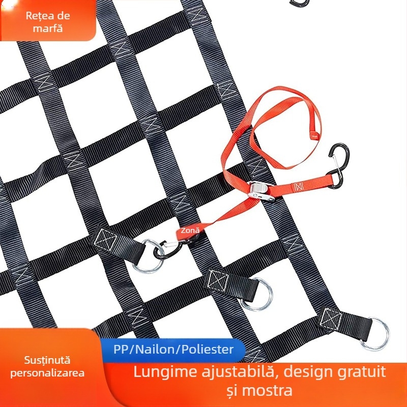 Plasă de nylon pentru încărcături, rezistentă la uzură, anti-cadere, pentru exterior