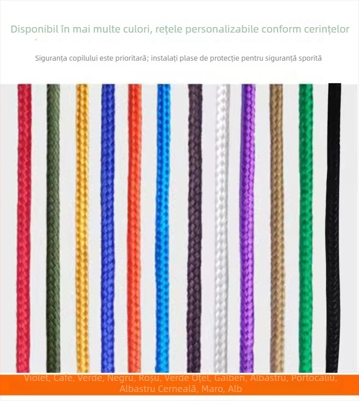 Plasă din nailon pentru siguranță la balcon – decorativă, protecție împotriva căderilor, pentru balcon, scară și loc de joacă (Nailon; utilizare: balcon, scară, loc de joacă)