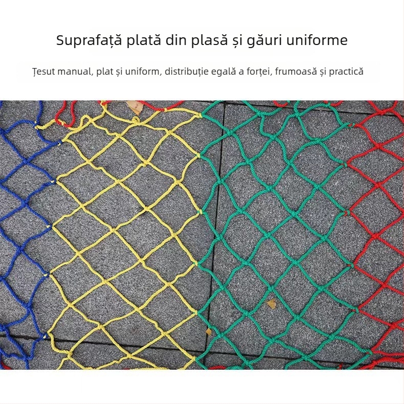 Plasă din nailon pentru siguranță la balcon – decorativă, protecție împotriva căderilor, pentru balcon, scară și loc de joacă (Nailon; utilizare: balcon, scară, loc de joacă)