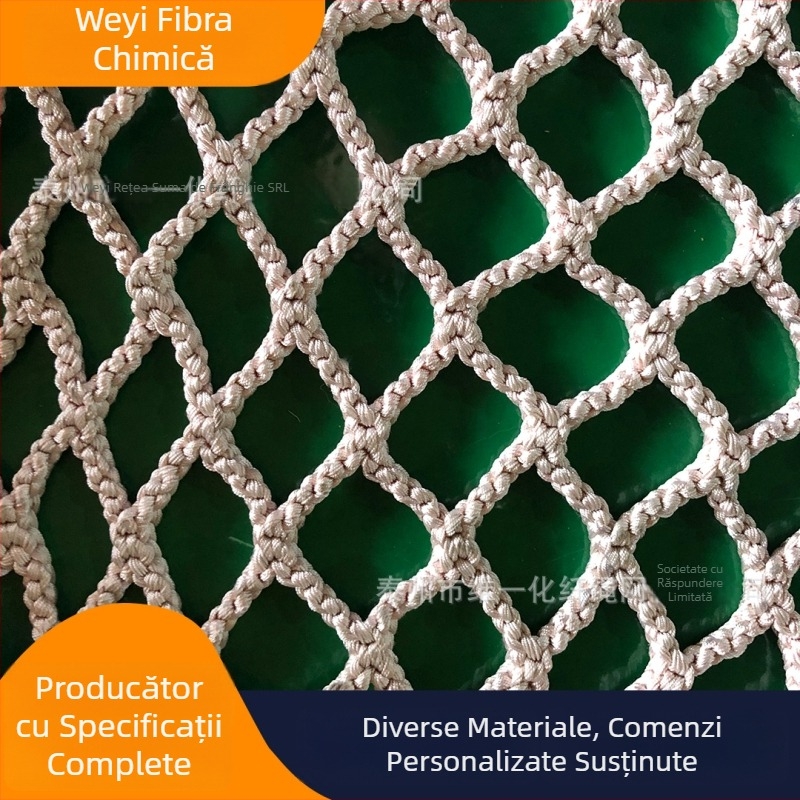 Plasă de cățărare în copac, exterior, din nylon cu sfoară de 12 mm, plasă fără noduri — pentru cățărare, protecție și decorare în parcuri de distracții, mall-uri și locuri de joacă