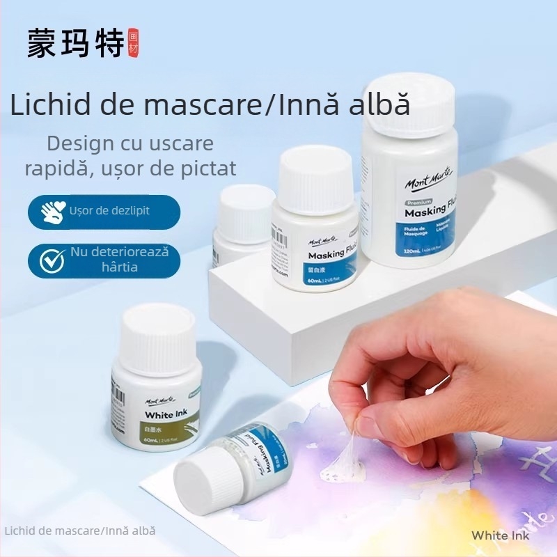Montmartre Fluid de mască pentru acuarelă (Brand: Montmartre; Material: vopsea de acuarelă; Ambalaj: cutie colorată; Utilizare: pictură cu acuarelă; Autorizație IP: Nu)