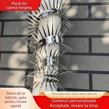 Țepi anti-rozătoare pentru conducte de apă – oțel inoxidabil, anti-rozătore, anti-șerpi, anti-cățărare pe conducte (Oțel inoxidabil; Pentru conducte de apă; Anti-rozătoare; Anti-șerpi)