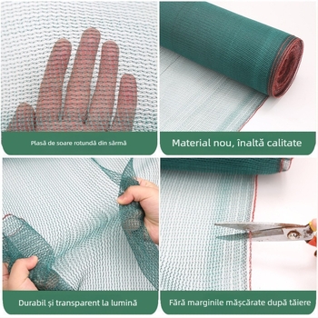 Plasă de umbrire – structură circulară din mătase, pentru exterior, agricultură, spații mari – Yuanfeng