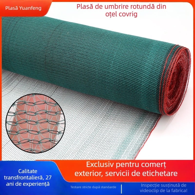 Plasă de umbrire – structură circulară din mătase, pentru exterior, agricultură, spații mari – Yuanfeng