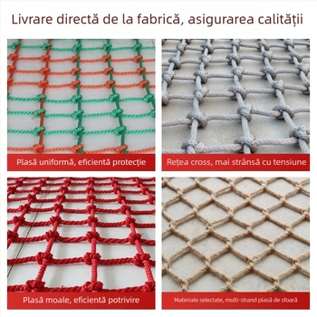 Rețea de cățărare pentru echipament de joacă — poliester, protecție la cățărare, personalizată la cerere