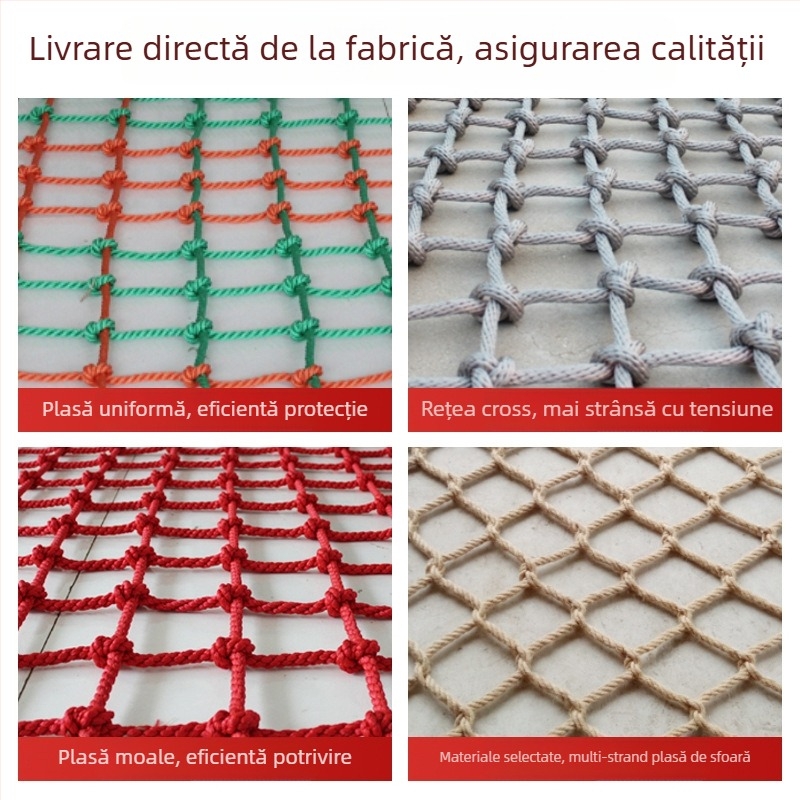 Rețea de cățărare pentru echipament de joacă — poliester, protecție la cățărare, personalizată la cerere