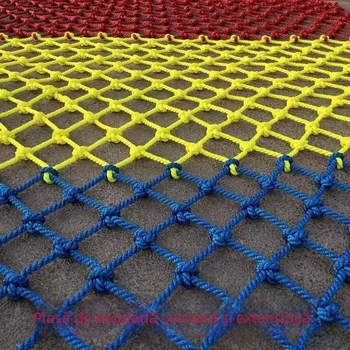 Plasă de cățărare în aer liber pentru copii, dezvoltare și antrenament, de Run Chang, cu funcție pod suspendat