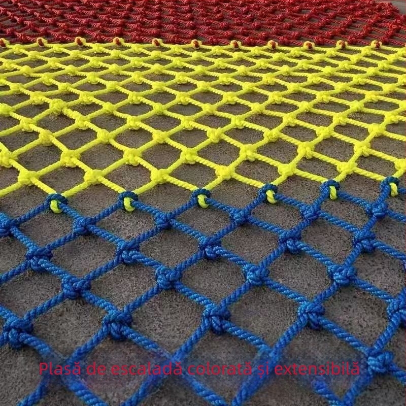 Plasă de cățărare în aer liber pentru copii, dezvoltare și antrenament, de Run Chang, cu funcție pod suspendat