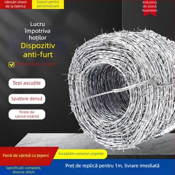 Plasă de sârmă pentru gard, oțel cu conținut scăzut de carbon, dublă răsucire, diametru 2.0–2.8 mm, rezistență la tracțiune 150