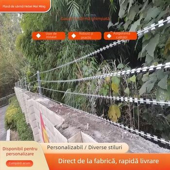 Gardă din sârmă ghimată Razor – Înfășurare dublă; sens de înfășurare drept; aranjament în stil occidental; Material: oțel cu conținut scăzut de carbon; Utilizare: anti-furt anti-cățărare