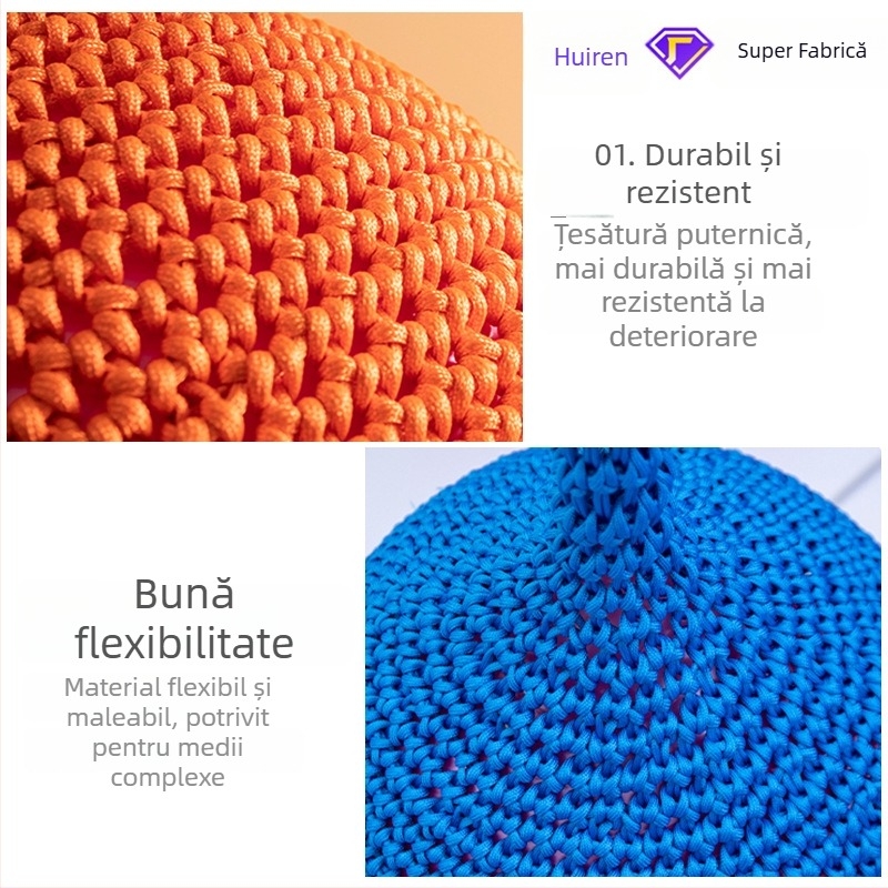 Leagăn din plasă de sfoară cu minge atârnată — jucărie de exterior, integrare senzorială și fitness fizic